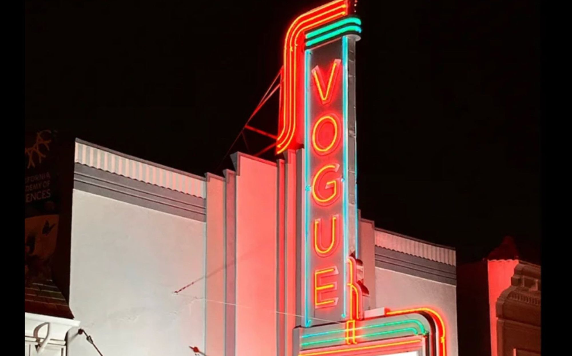 Vogue Theater Got Its Neon Sign Fully Restored, Public Lighting Ceremony Is Next Week