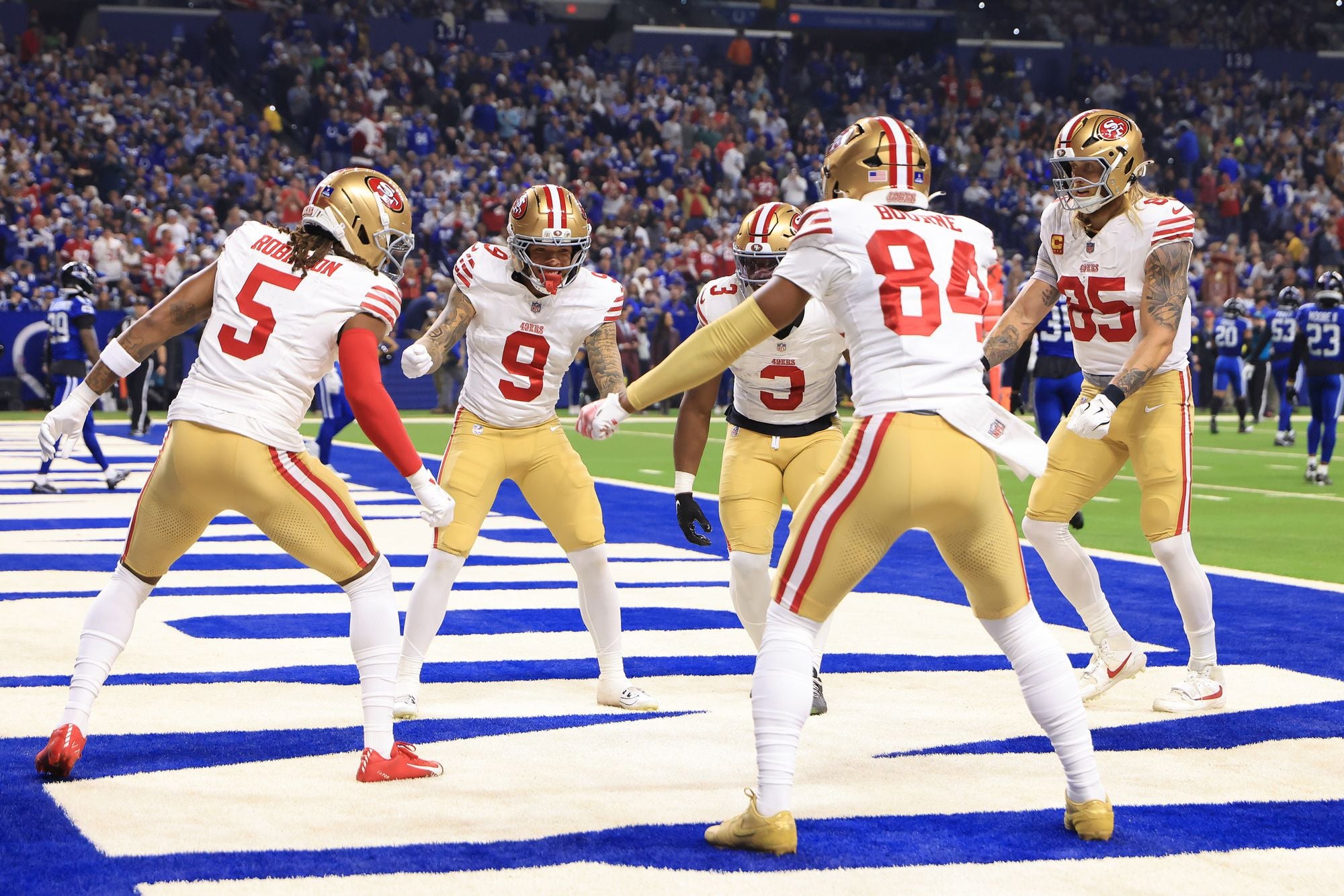 49ers Run Roughshod Over Indianapolis Colts 48-27, Move On Up in Playoff Standings