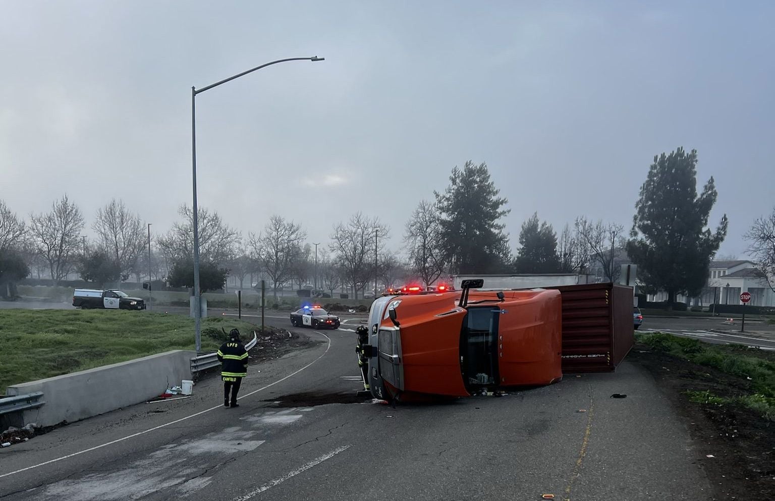 Tuesday Morning Topline: Big Rig Overturns In Livermore