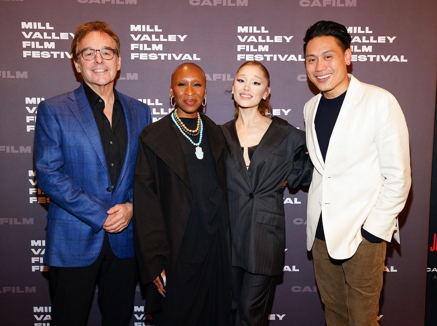 Ariana Grande, Cynthia Erivo, and Director Jon Chu Make Surprise Appearance at 'Wicked' Screening In San Rafael