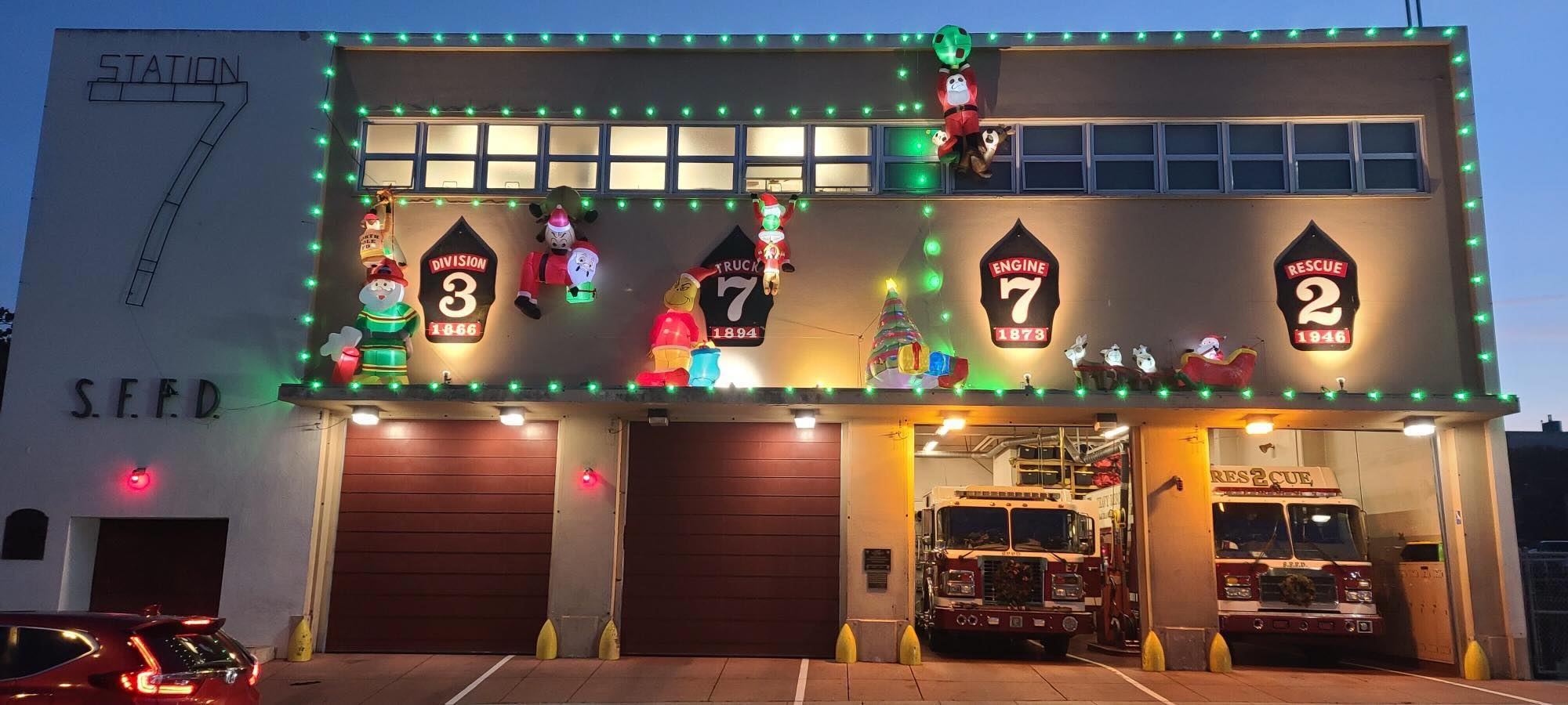 SF Fire Department Holiday Decorations Contest is Saturday, So Let’s Meet the Contestants