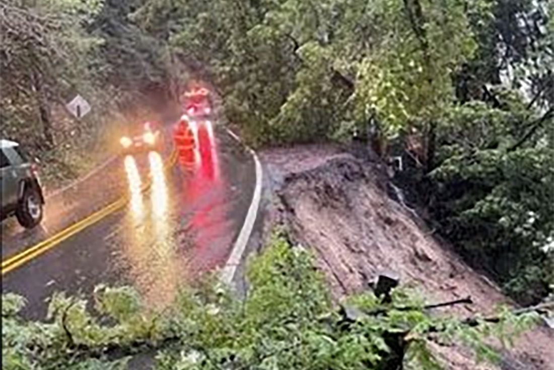 Section of Highway 116 Near Guerneville Washes Out, Could Take a Year to Repair