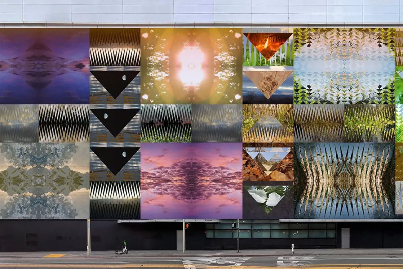 Art Installation Goes Up on Mission Street Facade of the Almost Empty SF Centre Mall