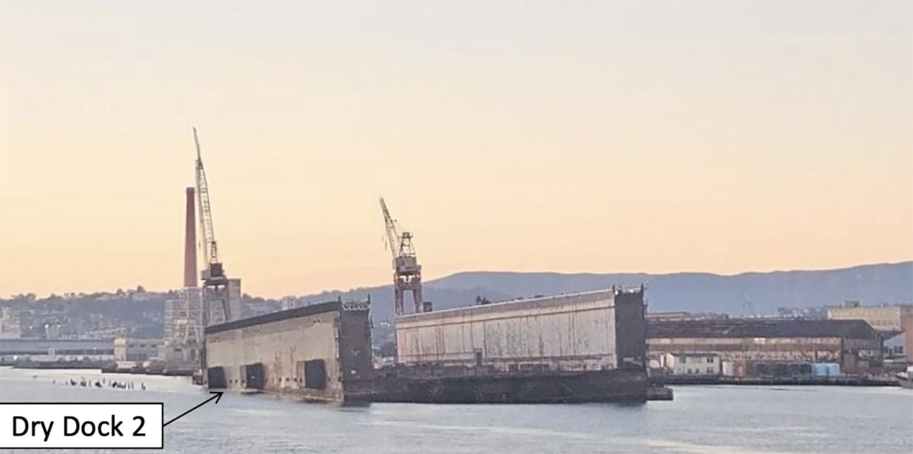It Will Likely Be a Year Before the Port of SF's Sinking Dry Dock #2 Can Be Demolished and Removed