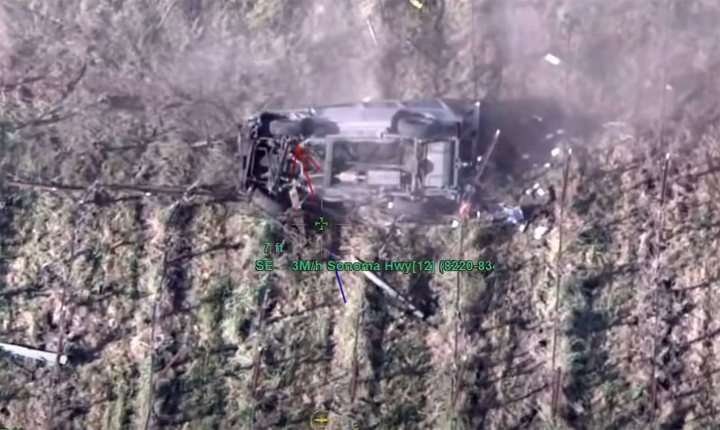 High-Speed Chase Through Santa Rosa Ends In Rollover Crash Into Vineyard