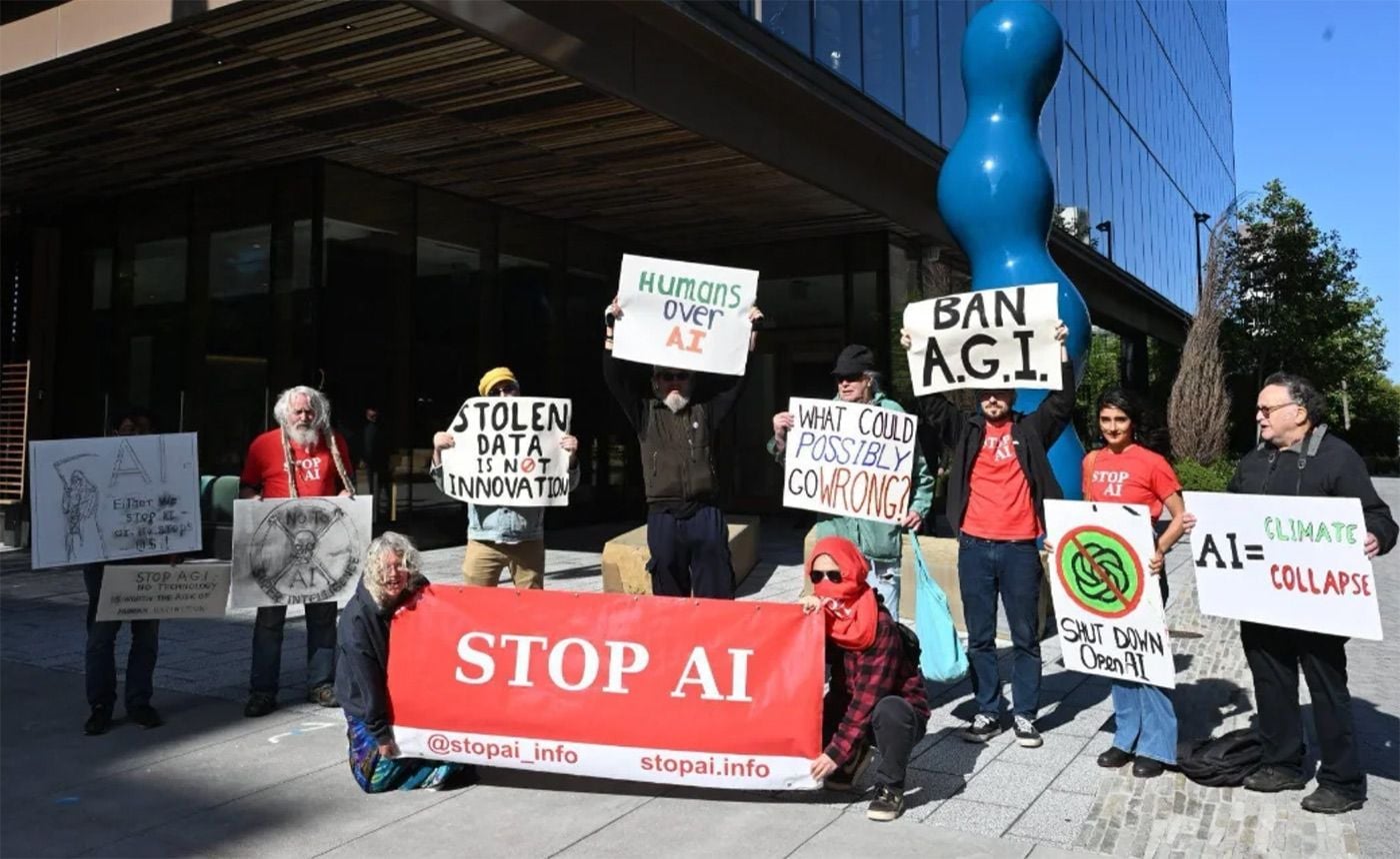 A 'Stop the AI Race' Rally and Protest Planned Saturday Outside Anthropic's and OpenAI's Headquarters