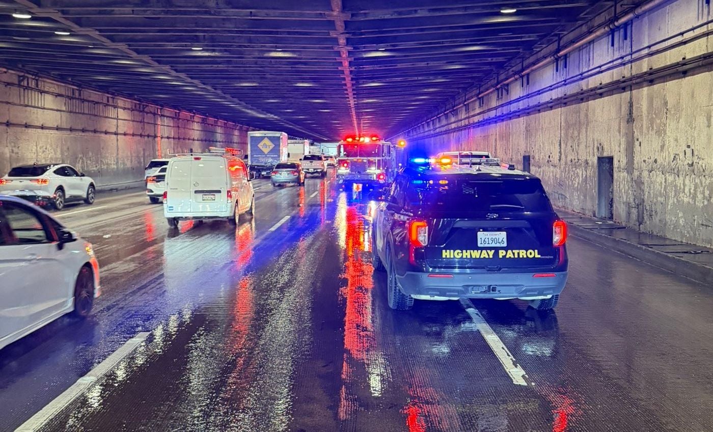 Water Line Rupture Leads to Flooding Inside Treasure Island Tunnel on Bay Bridge