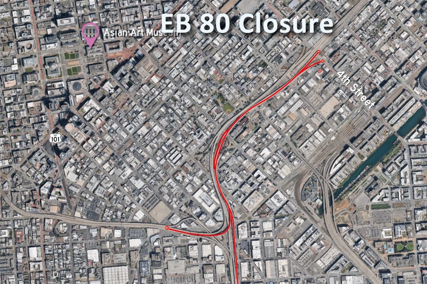 Expect Weird Traffic This Weekend as Section of I-80 In San Francisco Will Be Closed For Two Days