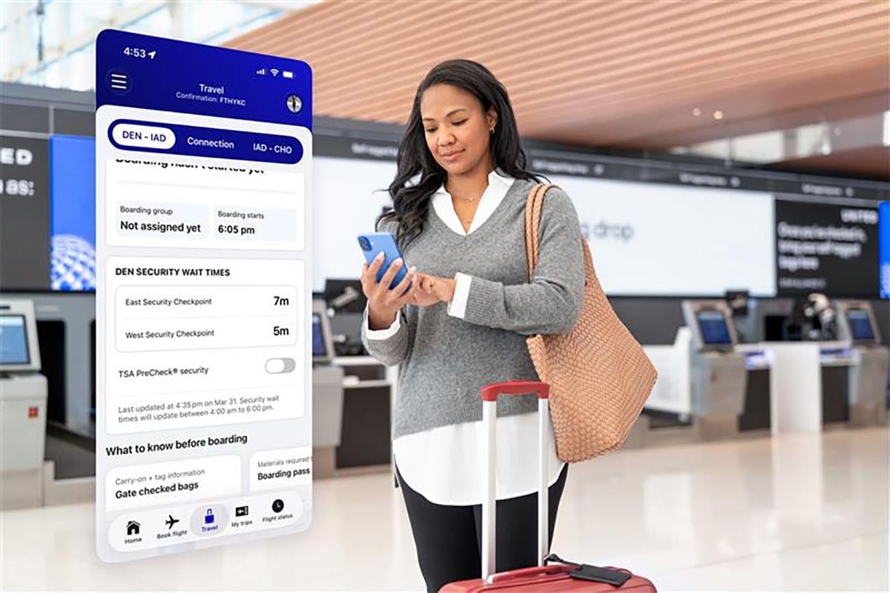 United Airlines Adds TSA Wait Time Tracker to Its App for SFO and Six Other Hubs