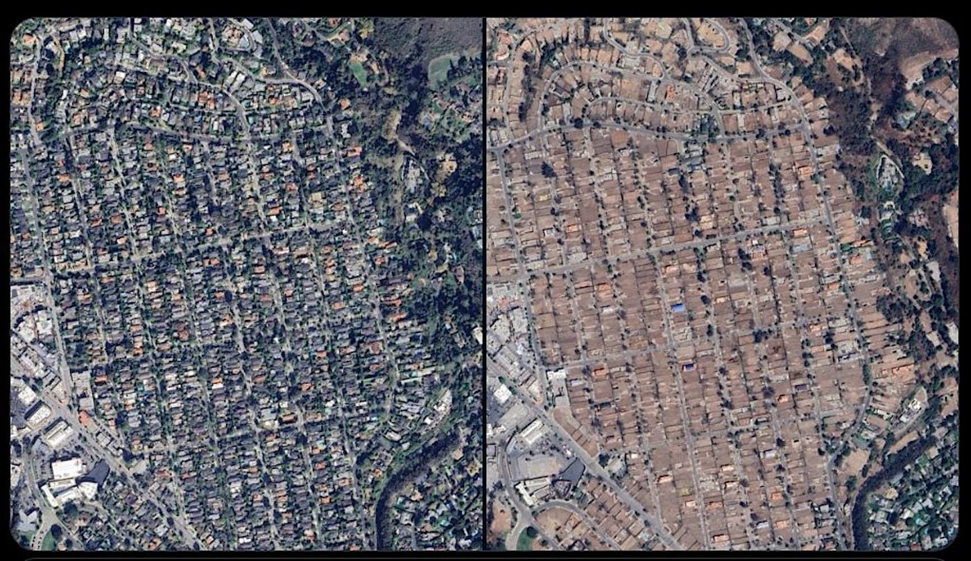 Google Maps Reverts Back to Satellite Images of LA Before Wildfires Ahead of Election