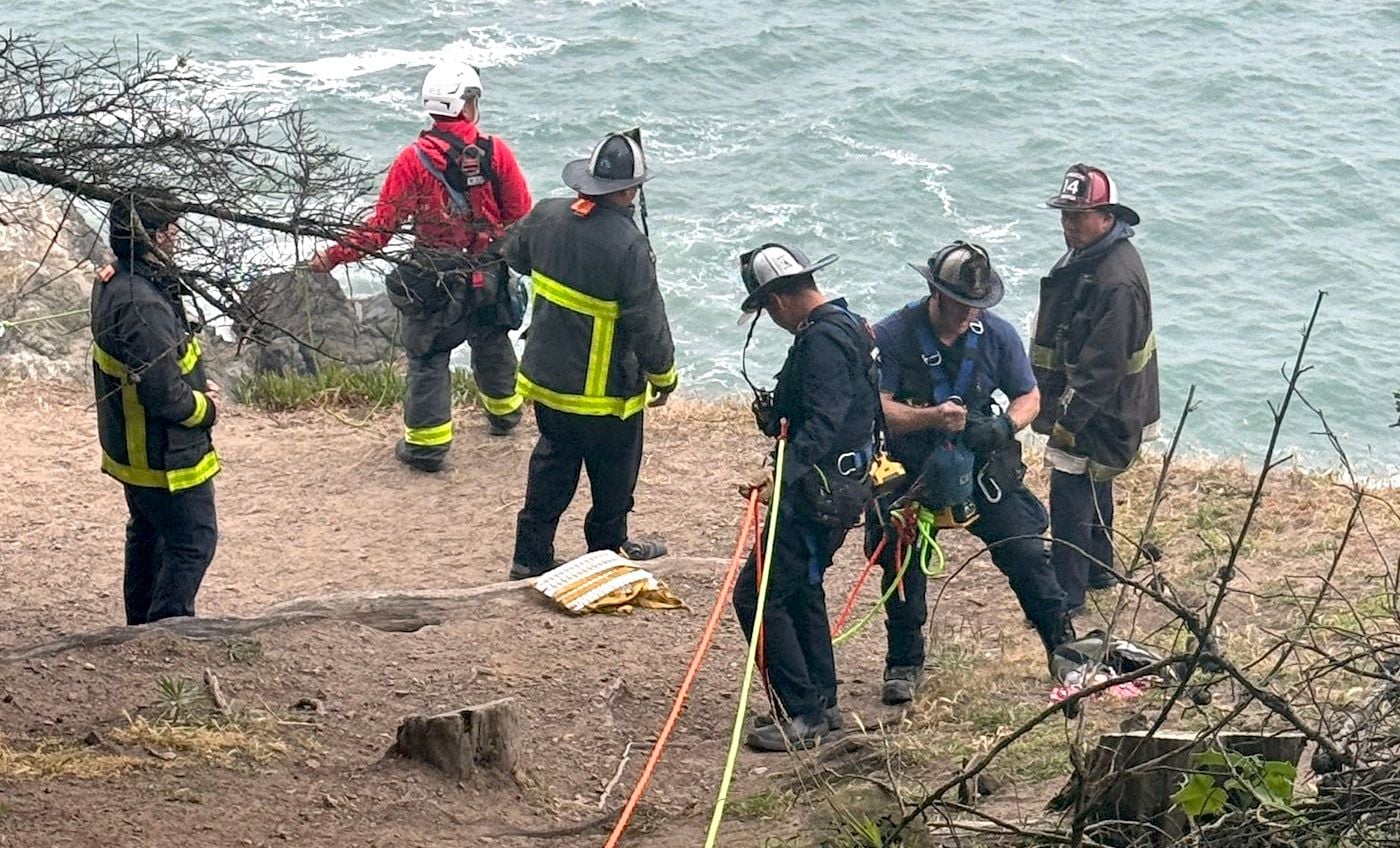 Person Falls 100 Feet Off Cliff at Land's End In SF, Requiring Helicopter Rescue