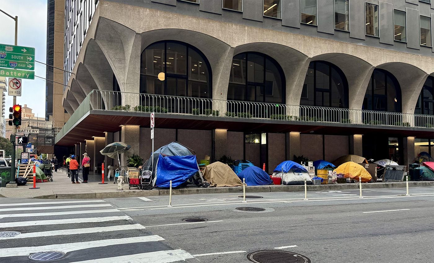 Fake Homeless Encampment Appears In Downtown SF, Turns Out to Be Part of Movie Set