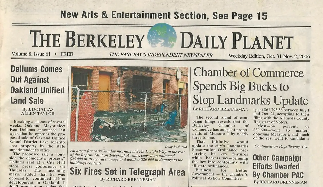 Saturday Links: Berkeley to Lose Local Coverage as 'Daily Planet' Ends Publication