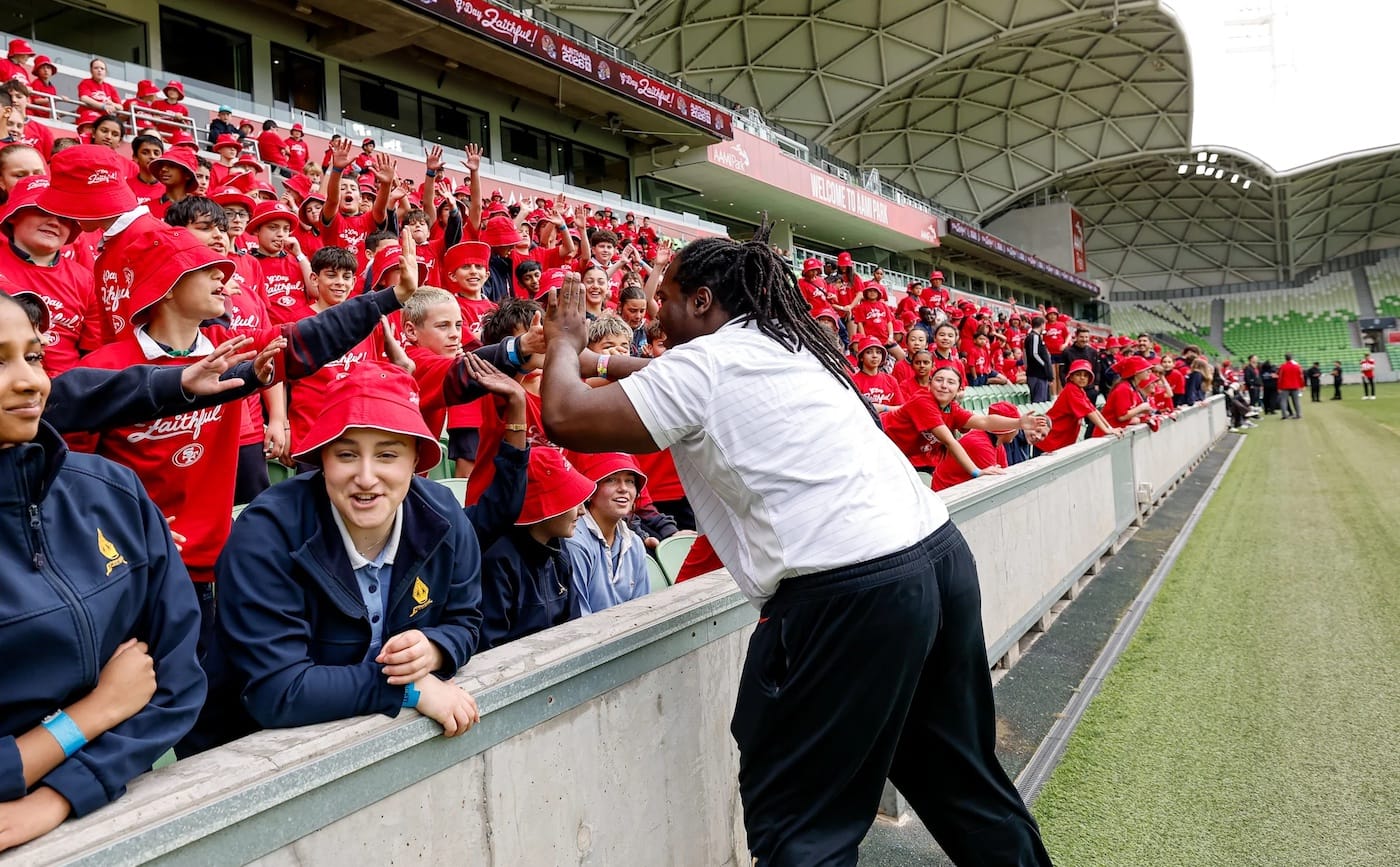 The 49ers Met With Warm Welcome In Australia Ahead of NFL Game Against LA Next Week
