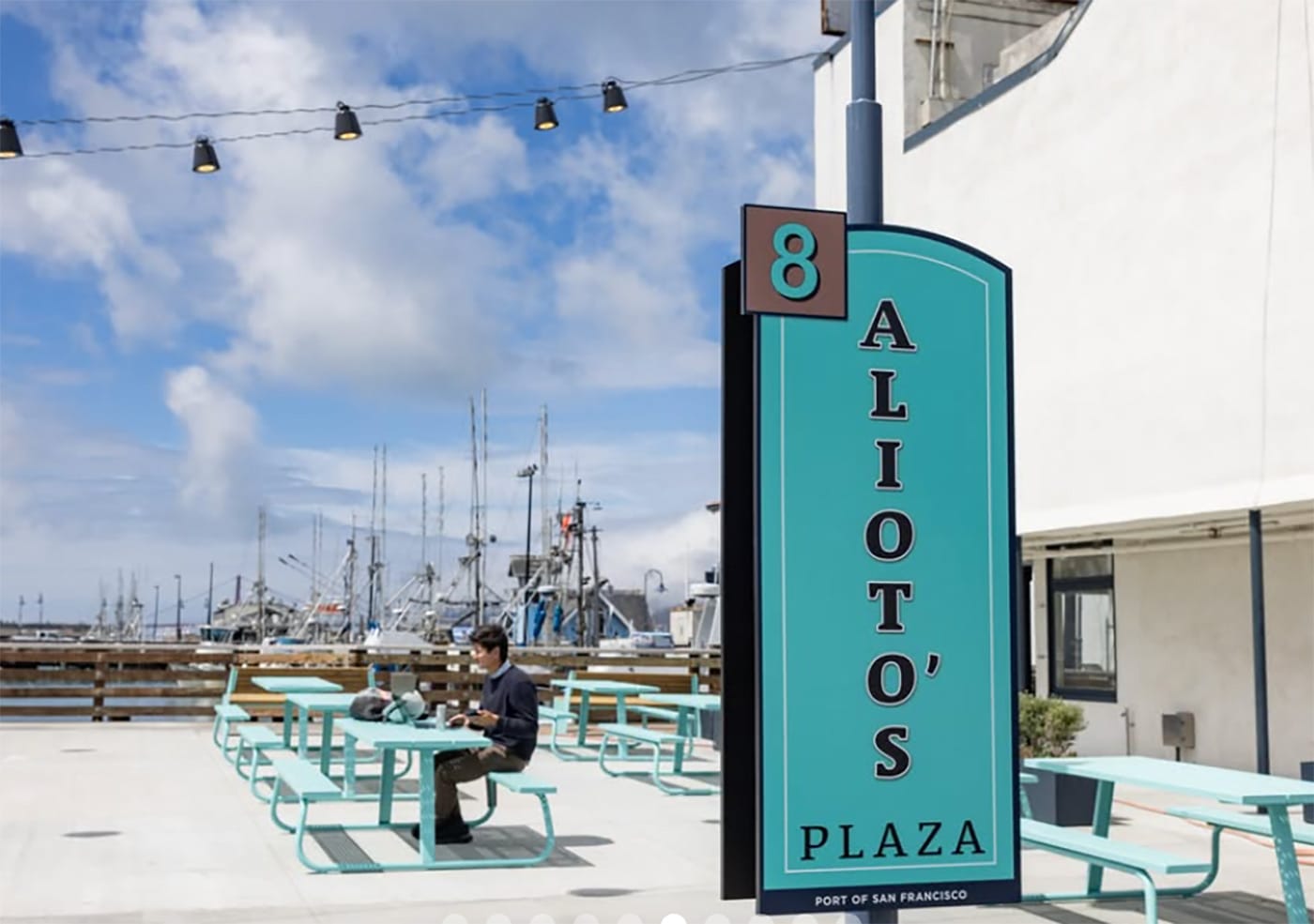 Alioto's Plaza Unveiled at Fisherman's Wharf, With New Seating, Beer Concession