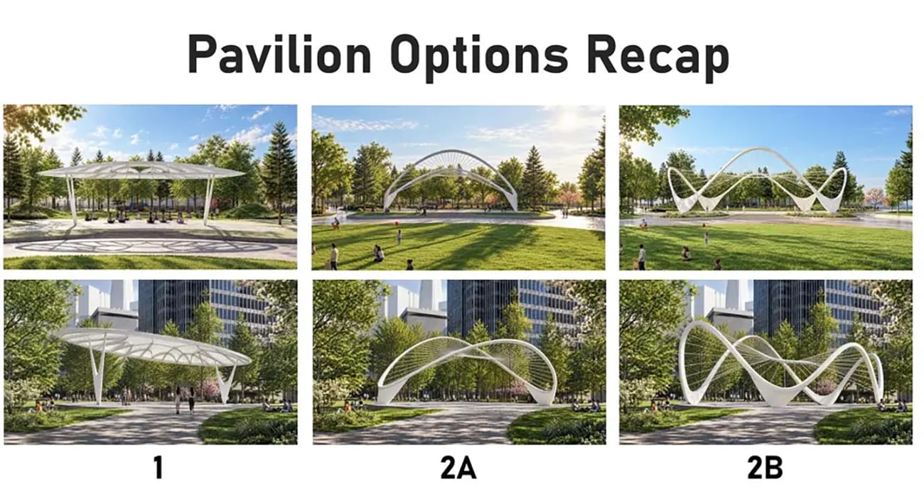 Sculptural Pavilion Options For Embarcadero Park to Be Reviewed Monday